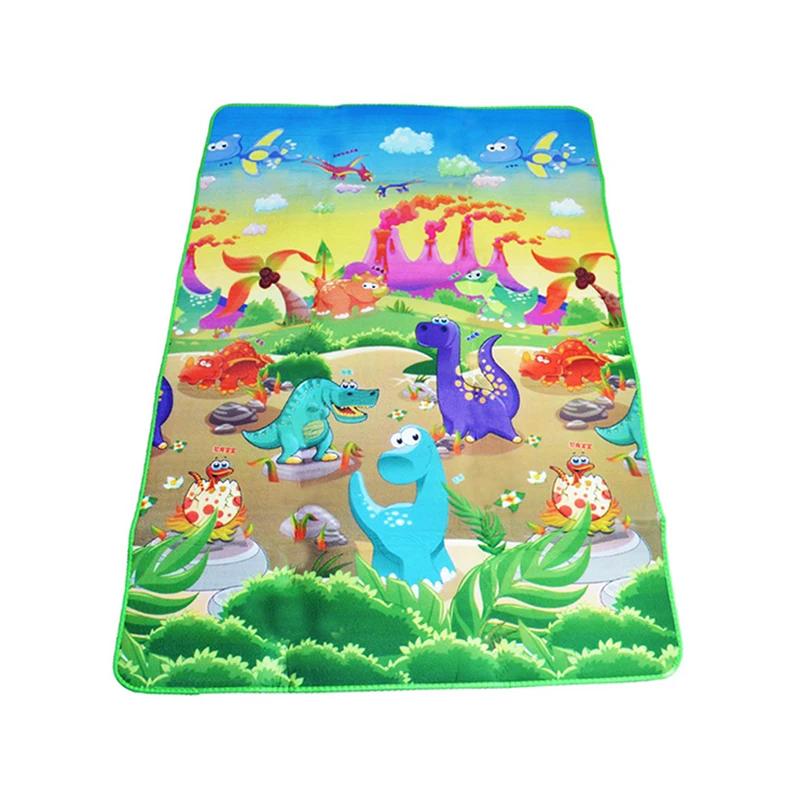 Tapis de jeu pour bébé, animaux double face, jouets éducatifs pour enfants, sol souple, tapis rampan