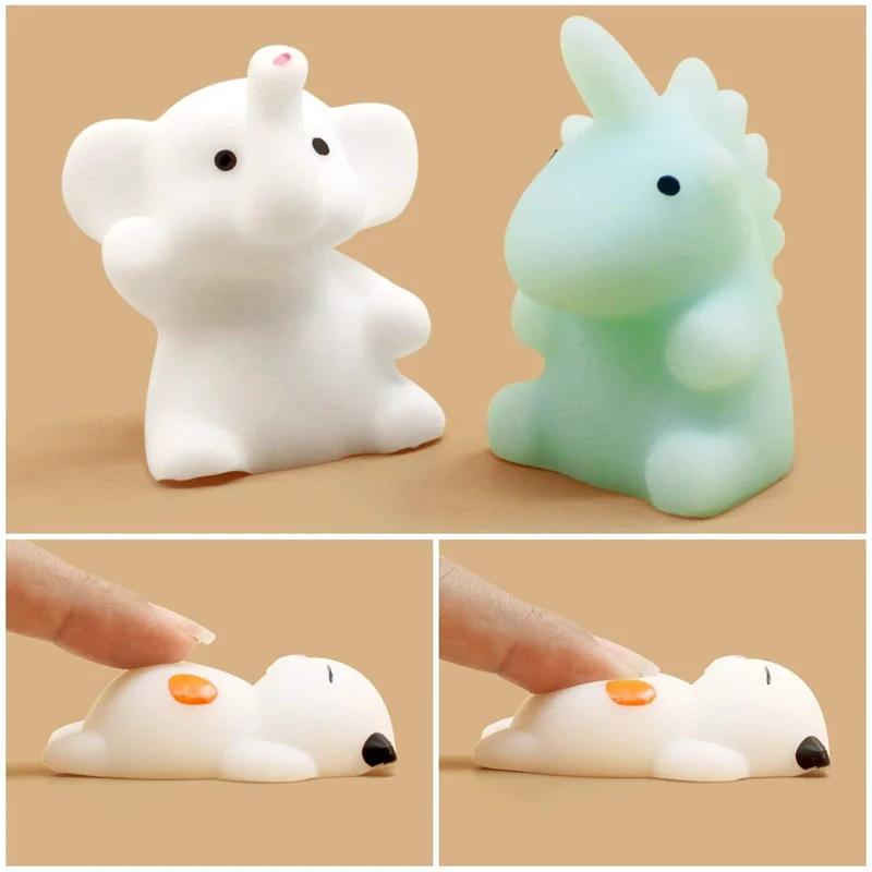 50-5 pièces Mochi Squishies Kawaii Anima jouets Squishy pour enfants balle anti-Stress presser cadea