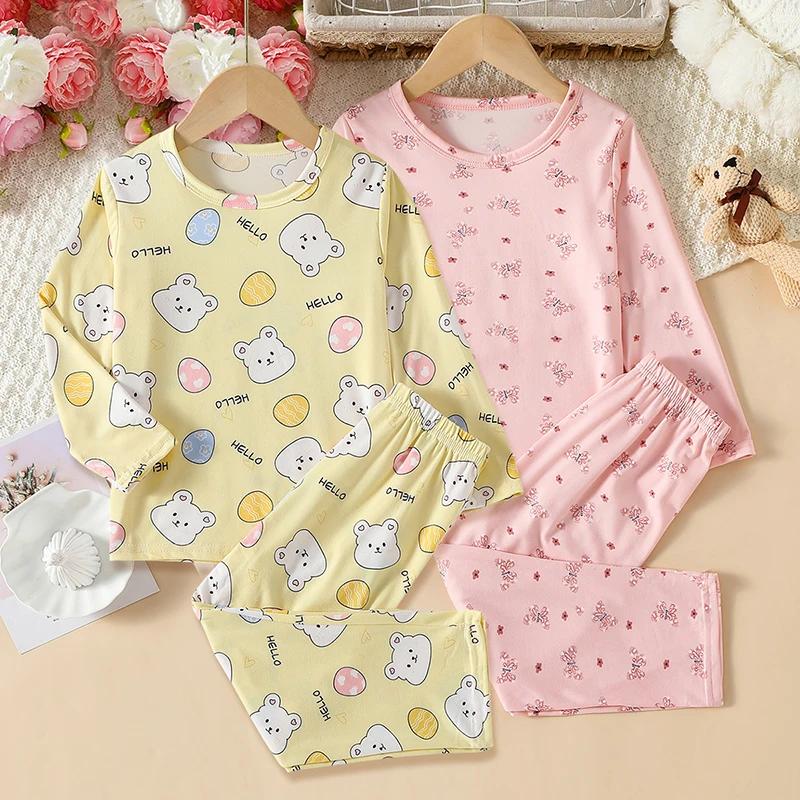 Ensemble 2 pièces d'été pour enfants, confortable et polyvalent, mignon, à manches courtes, pour gar