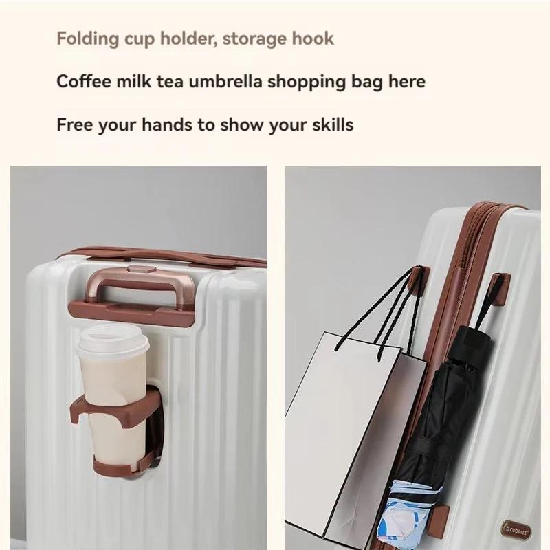 1 Piece Set 20/ 24inch Boarding Large Capacity Expandable Suitcase Anti-Scratch Surface Customs Lock