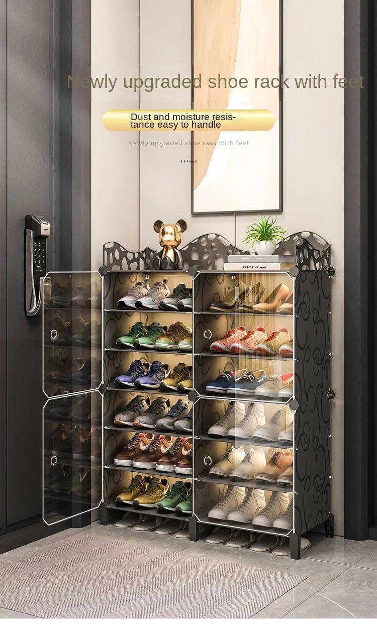 Luminerack-Meuble à Chaussures T1, Étagère de Rangement, Meubles de Couloir d'Entrée, Planches de Ch