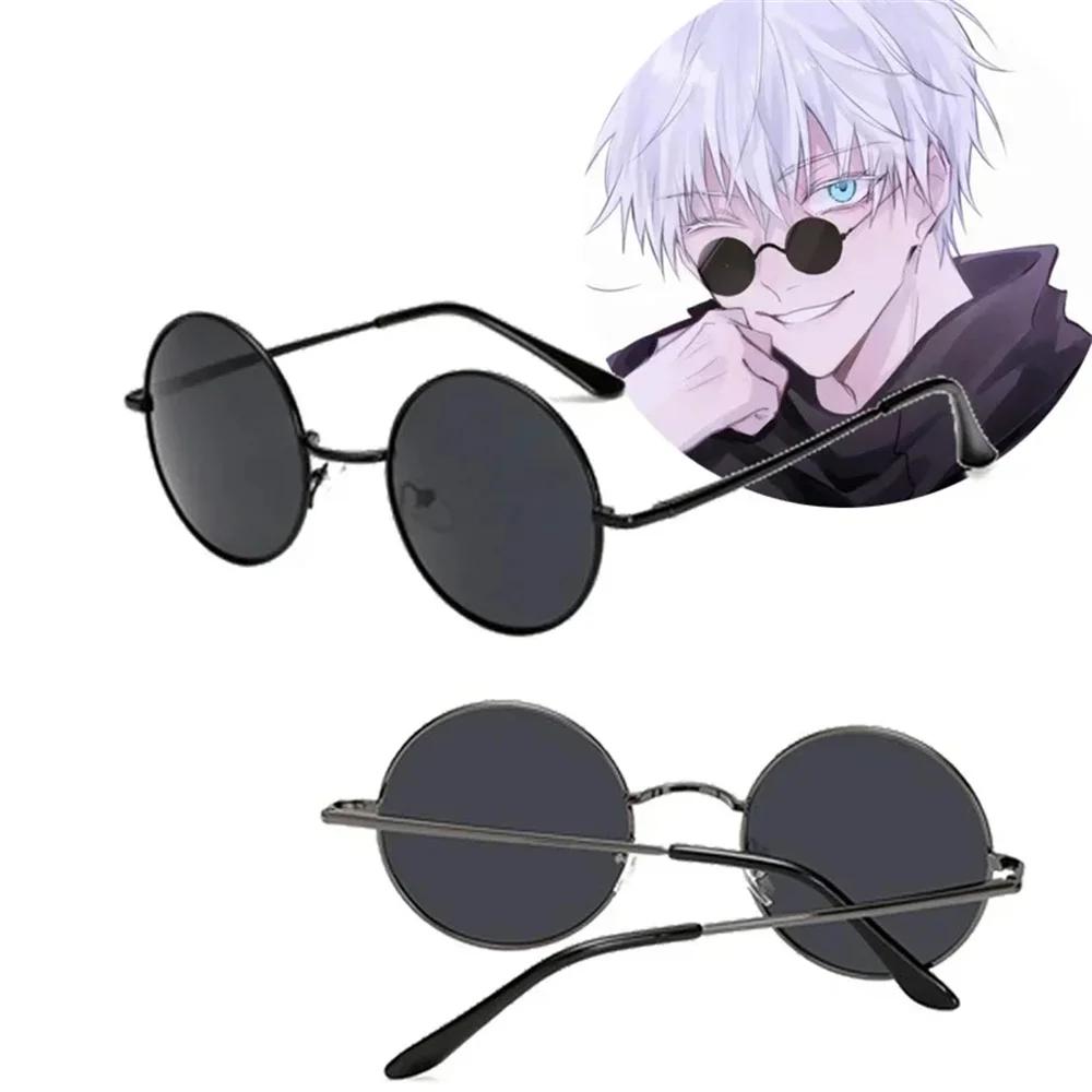 Anime gojo satoru lunettes Jujutsu Kaisen Gojo Satoru Cosplay lunettes noires lunettes de soleil de 
