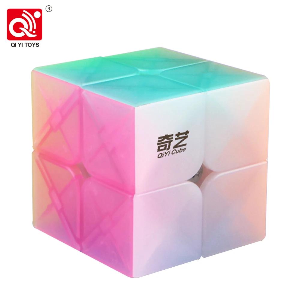 [ECube] QiYi QiDi 2x2 Cube de vitesse professionnelle jouets éducatifs pour débutants Puzzle Cube ma