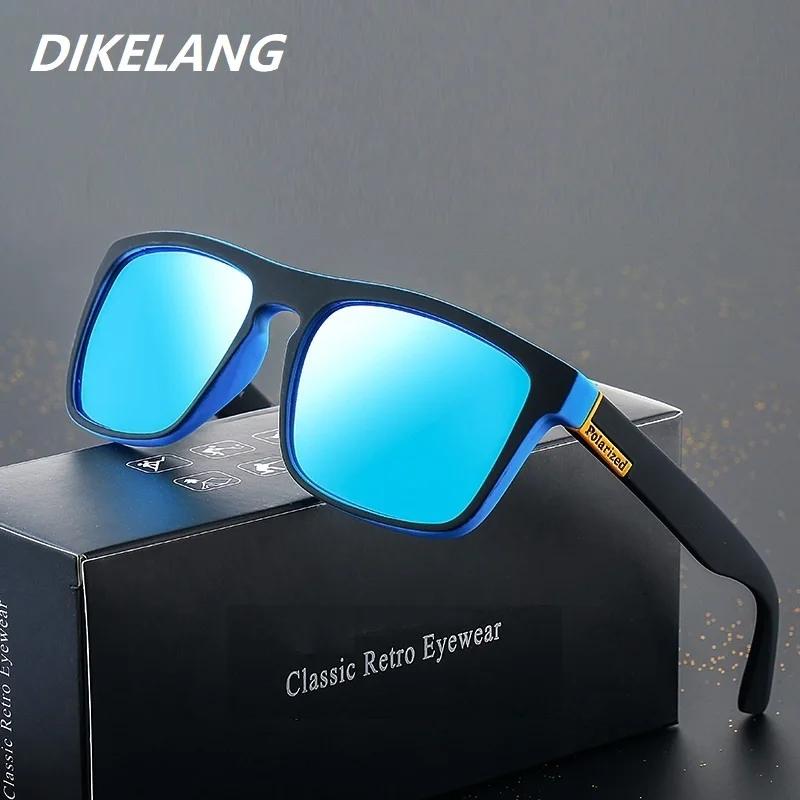 Lunettes de soleil polarisées Vintage carrées pour hommes et femmes, rétro, pour la conduite, la pêc