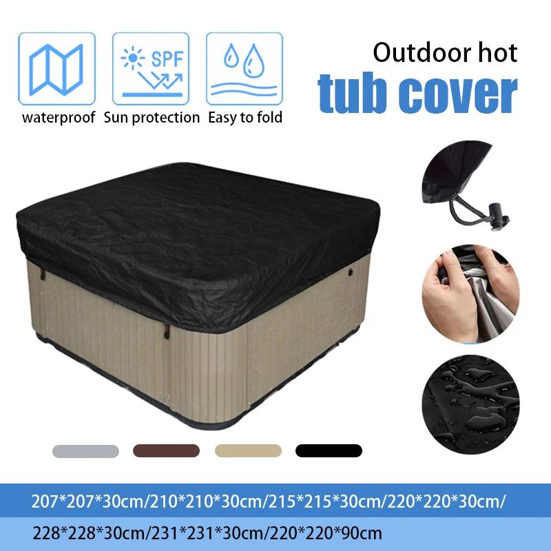 Baignoire piscine étanche extérieure chute feuilles protecteur couverture jardin cour Anti-UV protec
