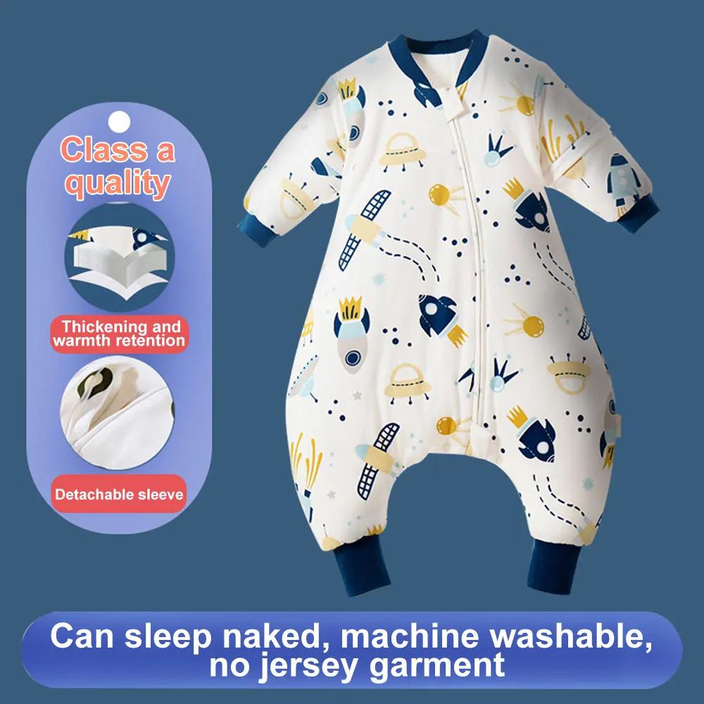 Sac de couchage bébé filles hiver chaud avec pieds - Vêtement nuit croissance 1-4 ans couverture enfant