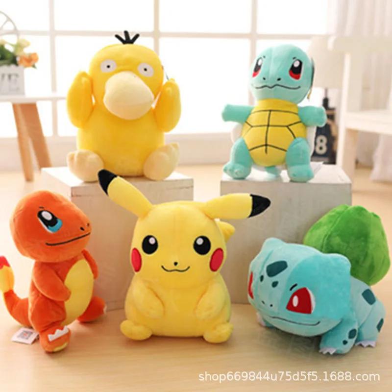 Jouets en peluche Pokemon pour enfants, Pikachu, Raichu, Jenny Turtle, Anime Butter, Kawaii, Anniver