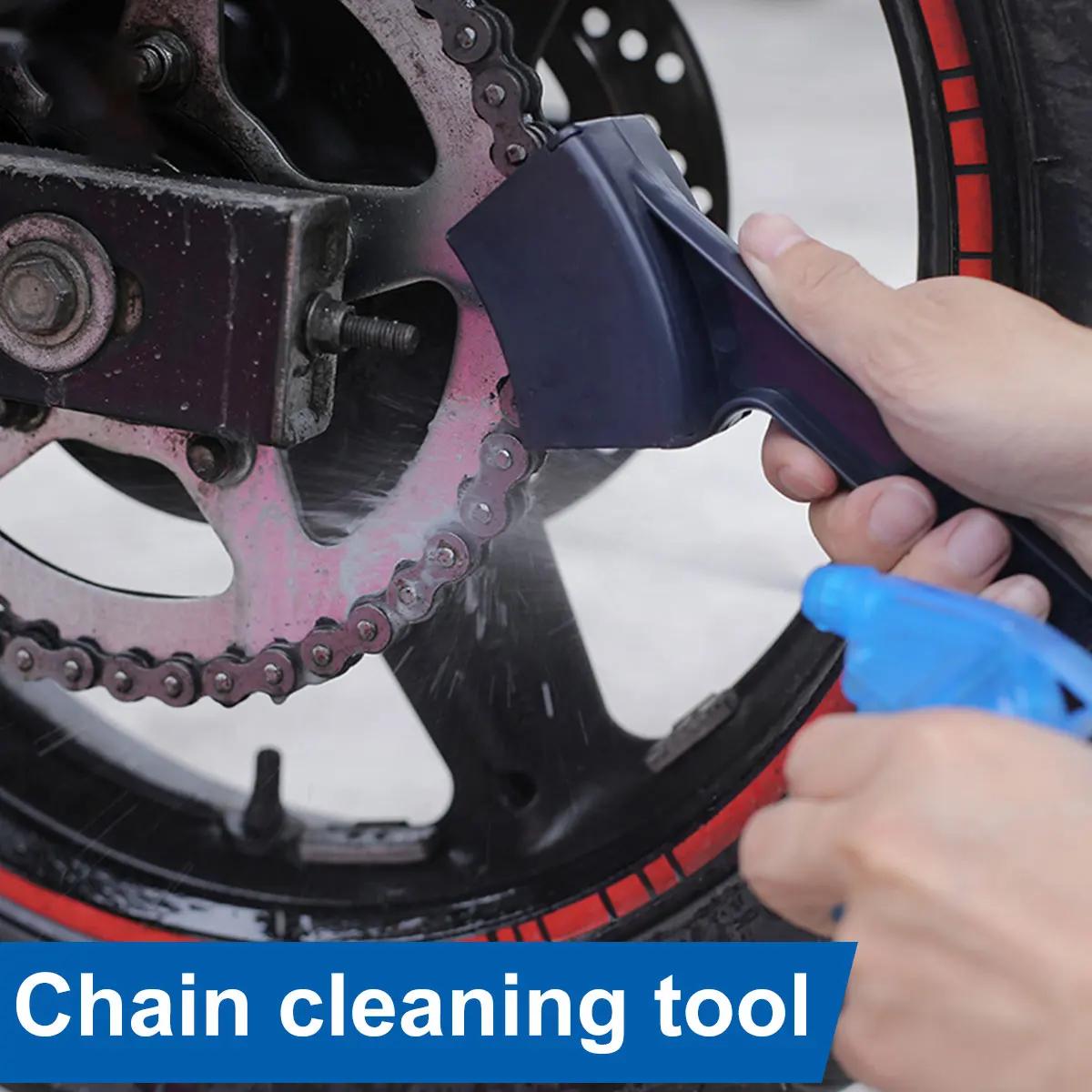 JOBooks-Brosse de Nettoyage d'Équipement de Moto, Nettoyeur d'Extérieur, Kit d'Outils de Nettoyage d