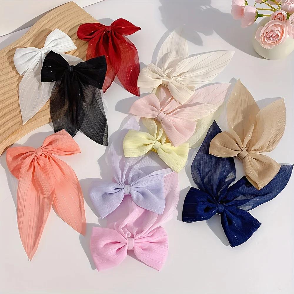 Épingles à cheveux à nœud doux qui ne blesse pas les cheveux, mignonnes et polyvalentes, 11 pièces
