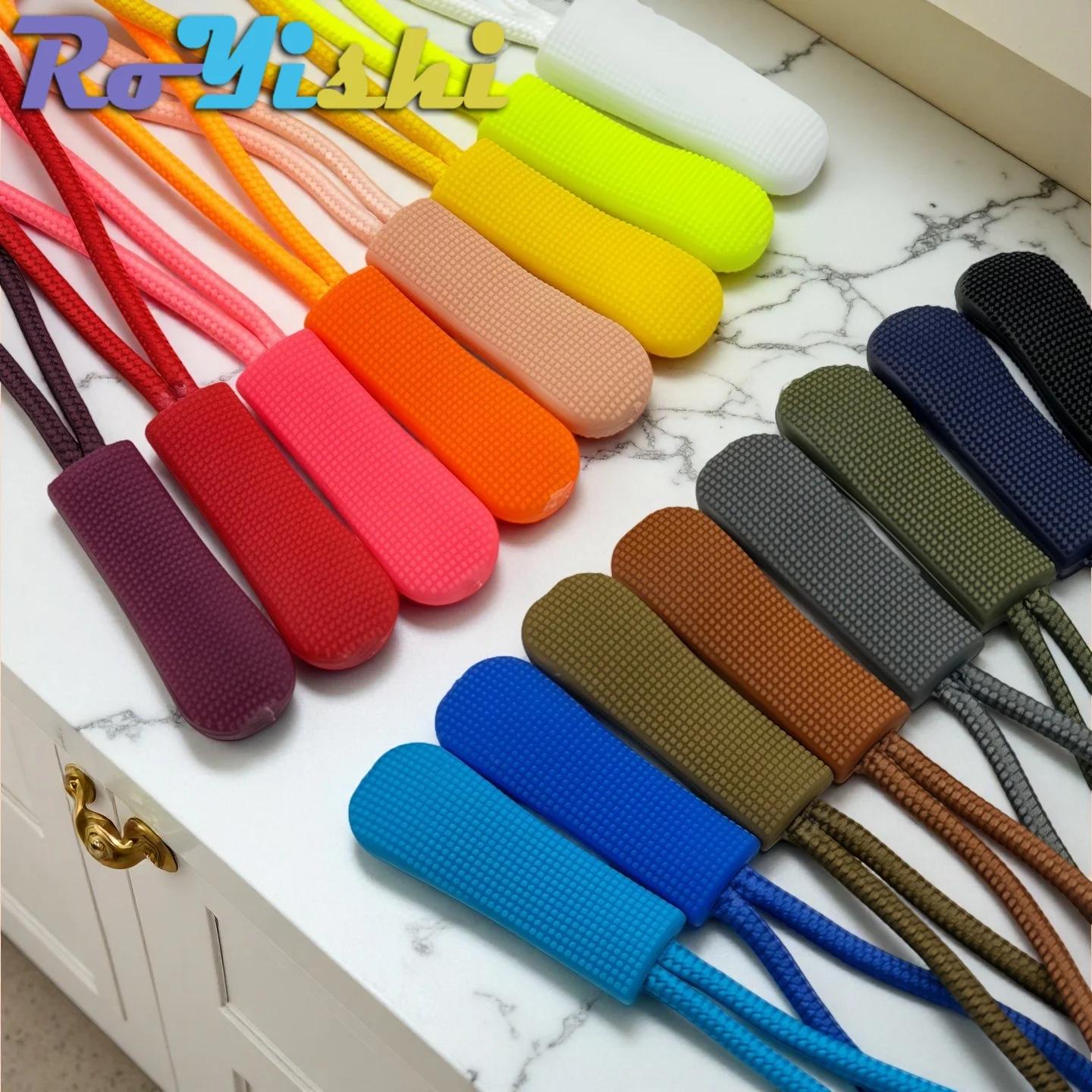 Lot de 10/100 tirettes de fermeture éclair colorées de remplacement, rallonges de cordon pour sacs à