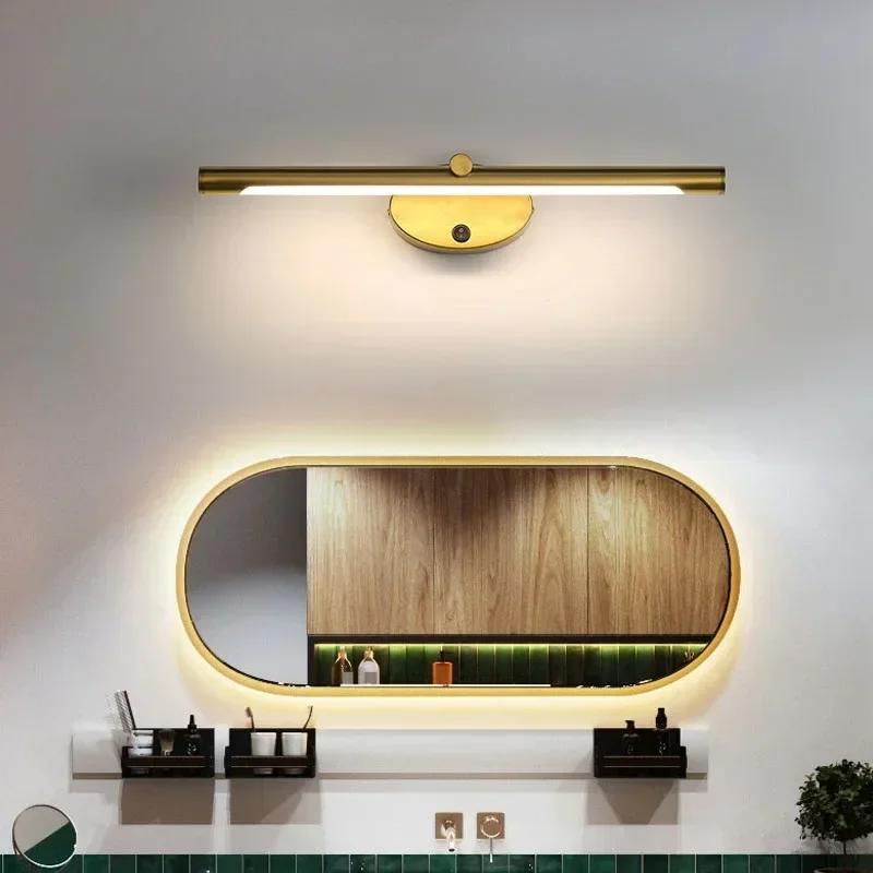Applique murale d'intérieur LED moderne pour miroir de salle de bains, applique murale minimaliste a