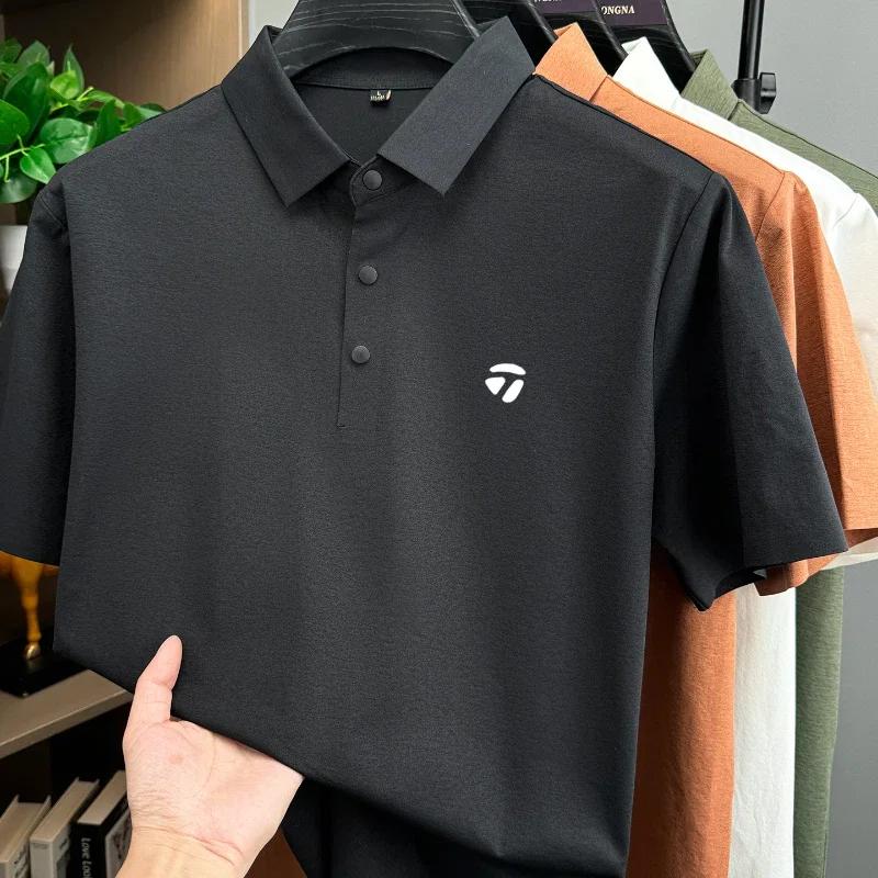 Polo homme tendance à manches courtes, imprimé de marque de golf, nouvelle collection été 2026, en s