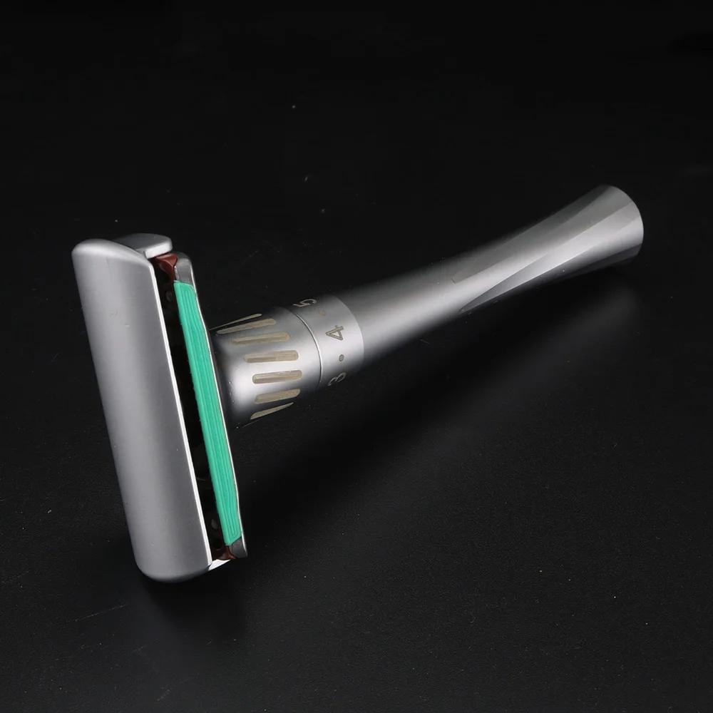 XUANFENG-Rasoir à lame double face en alliage de zinc pour homme, couteau à main traditionnel, boîte