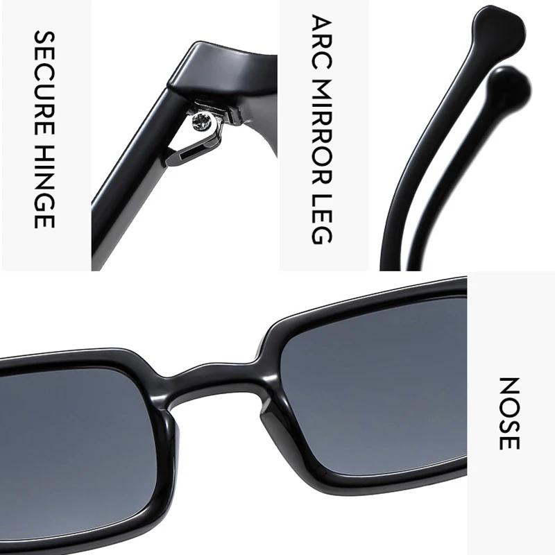 Mode luxueux Rectangle lunettes de soleil femmes ovale Vintage marque concepteur carré lunettes de s