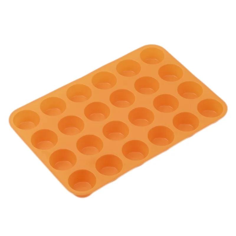 Moule à gâteau en Silicone à 24 trous, pour savon, biscuits, Cupcake, ustensiles de cuisson, plateau