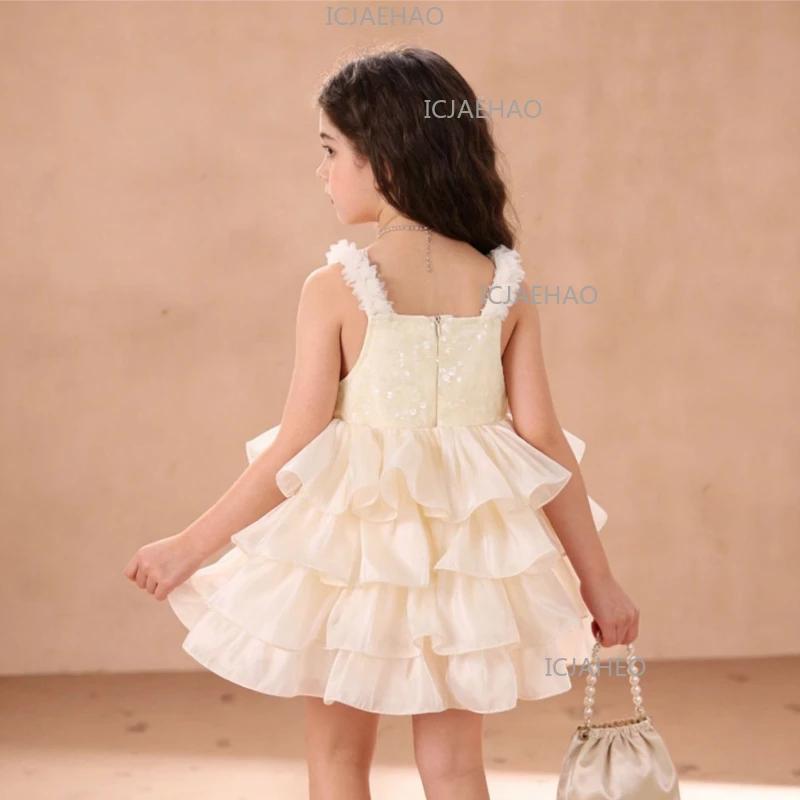 Robe de Princesse Bébé 2026, Robe sans Manches pour Enfants Filles, Costume d'Été, Nouvelle Jupe Tut