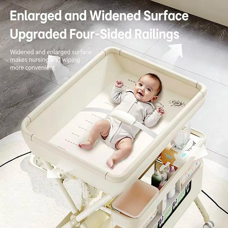 Table à langer pour bébé, station de soins pour nouveau-né, table à langer pliable, table de massage
