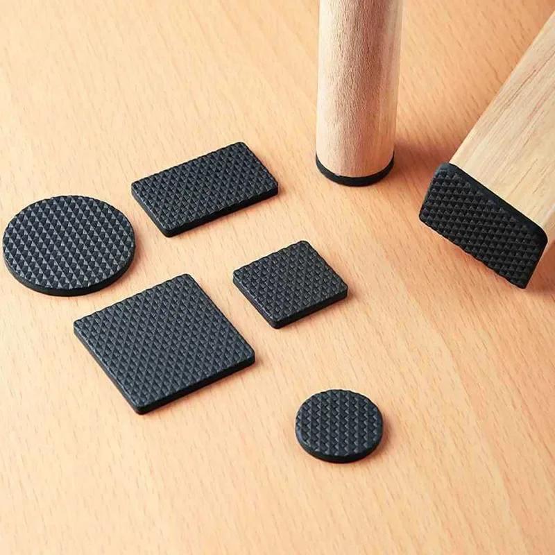 Coussinet de protection en caoutchouc pour pieds de meubles, antidérapant, Flexible, à la mode, pour