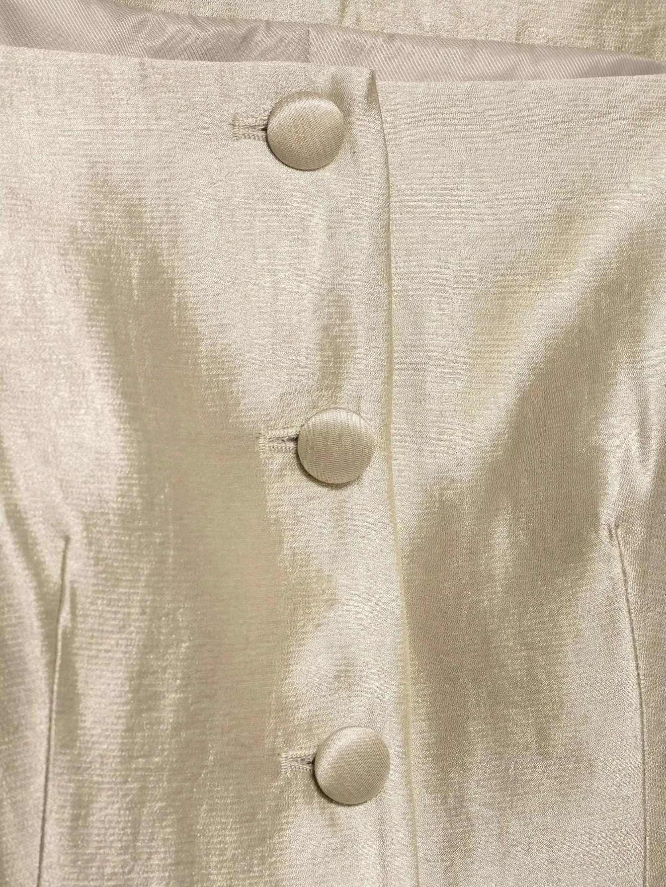 KONDALA Ensemble Chic Décontracté pour Femme : Haut Sans Manches à Boutonnage Simple et Pantalon Lon