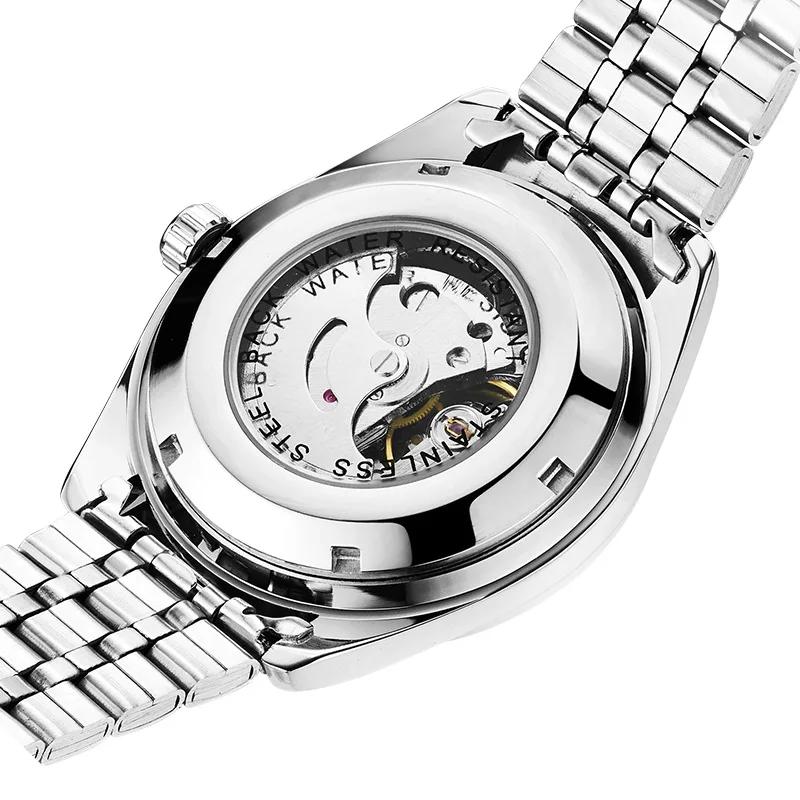 FNGEEN-Montre mécanique en acier pour homme, marque de luxe, avec modules tourbillon, date automatiq