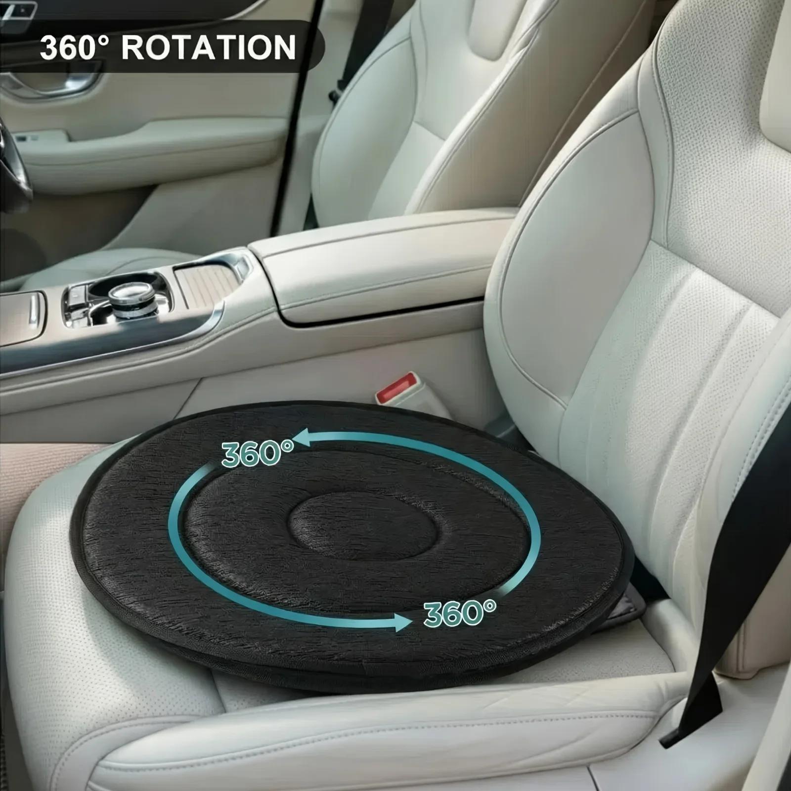 360 °   Coussin de siège de voiture pivotant pour personnes âgées et femmes enceintes, coussin rotat