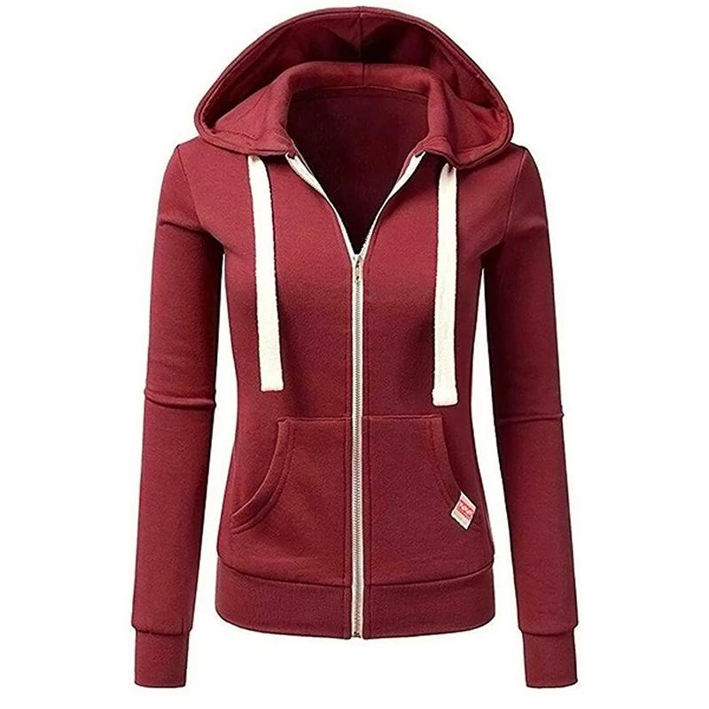 Sweat à capuche de sport personnalisé pour femmes, nouvelle mode automne/hiver, manches longues, cor