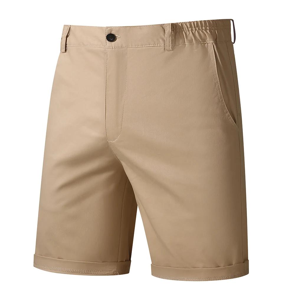 Shorts pour hommes 100% coton, couleur unie, de haute qualité, pour l'été, plage, décontractés, mode
