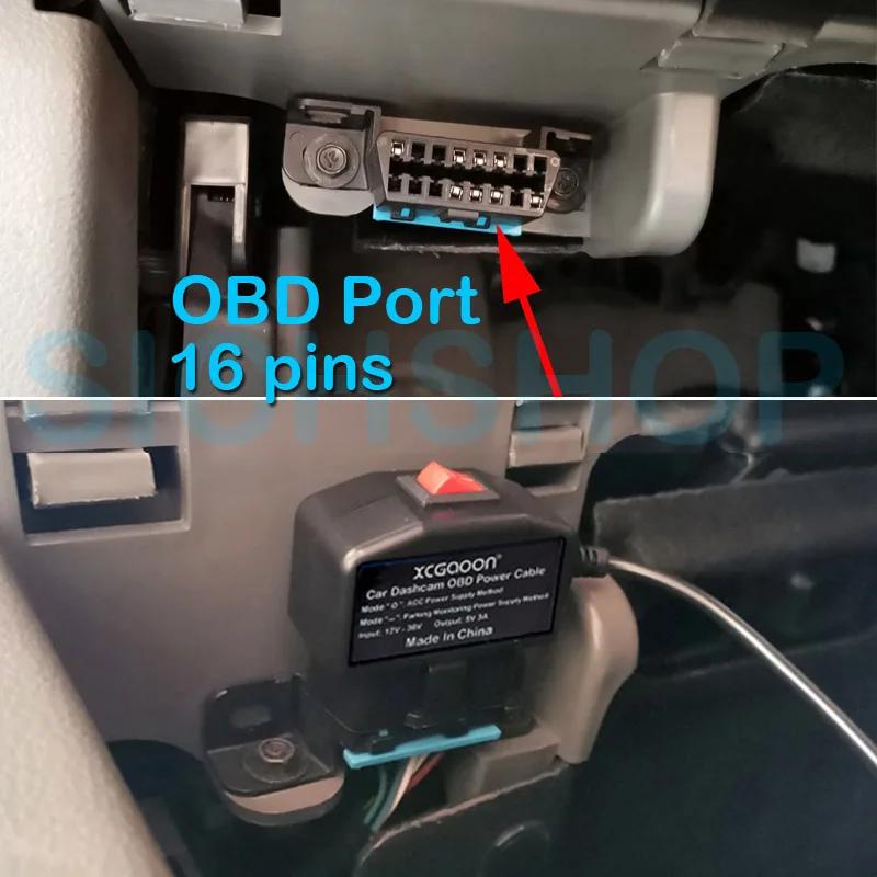 24 heures Mini Mico Ports USB 5V 3A câble de Charge de voiture cordon dur OBD 3.5 mètres avec interr
