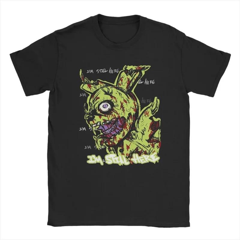 Hommes printemps été piège FNAF à Freddys trompette T-Shirts Vintage 100% coton vêtements Vintage à 