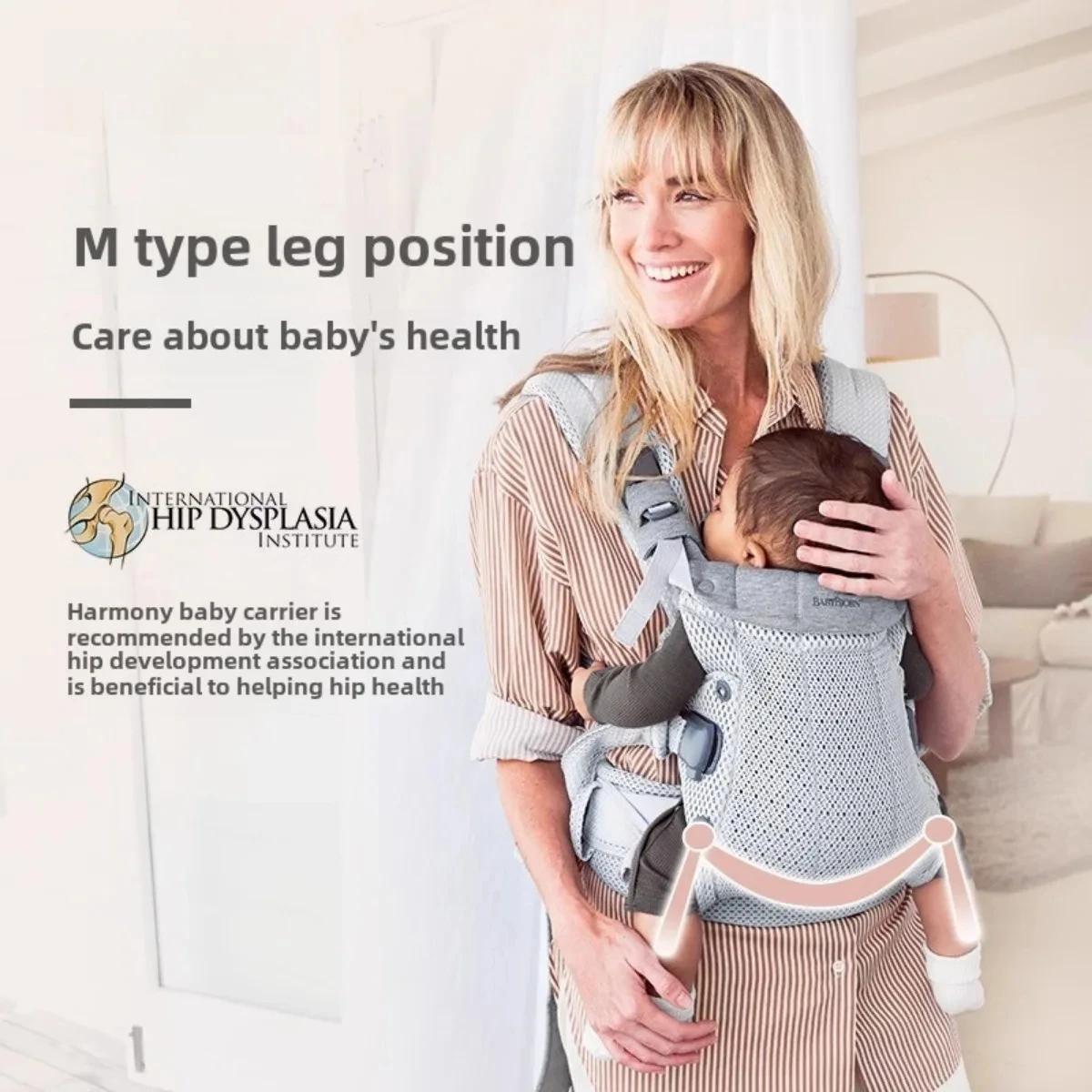 Porte-bébé Bjorn en maille 3D |   Conception ergonomique 3 en 1 prenant en charge les nouveau-nés et