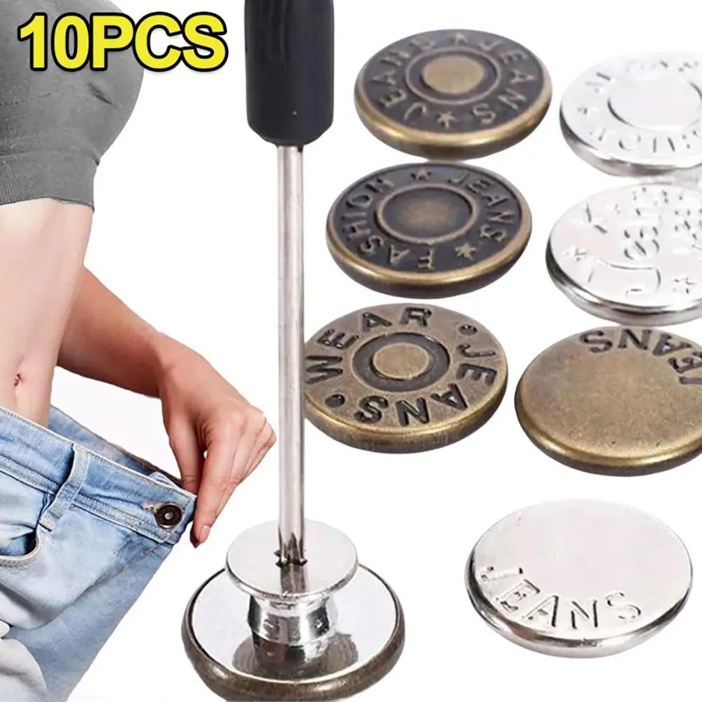 Lèvent de taille réglables sans clous pour jeans, extensions de taille, poignées amovibles, vêtement