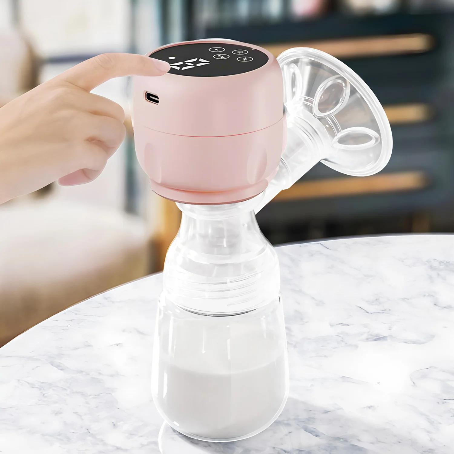Tire-lait électrique Portable 2 en 1, biberon pour bébé, aspiration intégrée intelligente, tire-lait