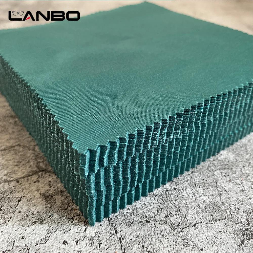 100 pièces 150x150MM vert lunettes nettoyant microfibre chiffon de nettoyage pour lentille téléphone