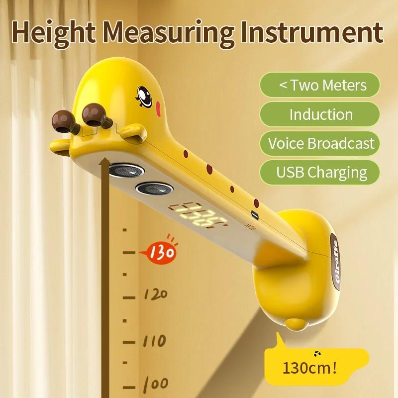 Mètre de mesure de la taille pour enfants à usage domestique avec mesure électronique par ultrasons,