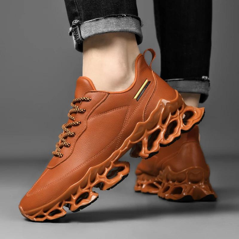 Baskets de luxe pour hommes, chaussures de course respirantes et décontractées, mocassins à la mode 