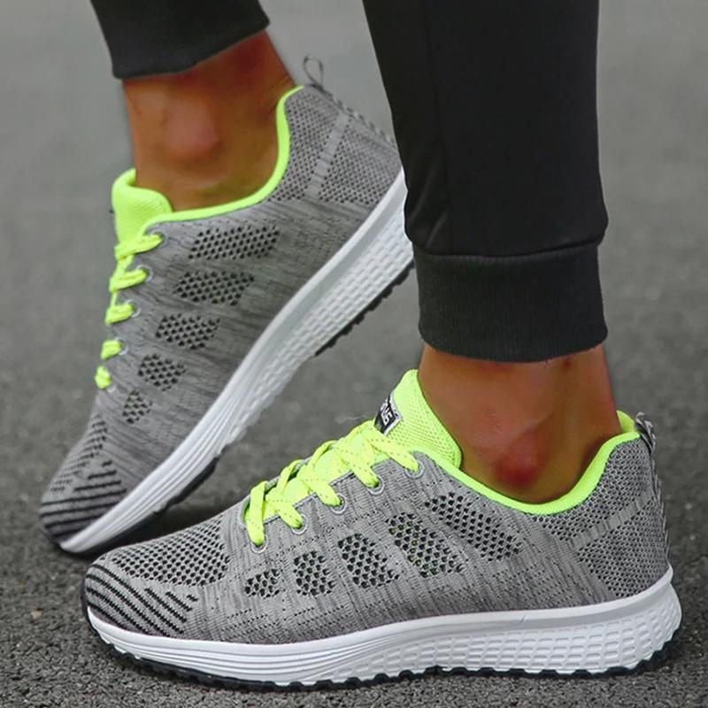 Baskets femme respirant 2025 nouvelle mode plat en plein air femme vulcaniser chaussures maille tiss