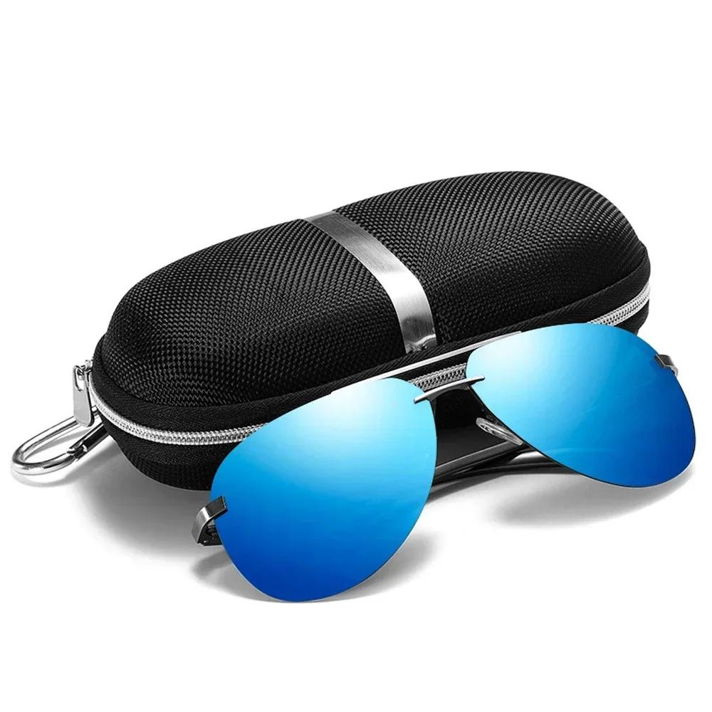 Nouveau Polarisé hommes lunettes de soleil classique conduite lunettes de soleil cadre en métal miro