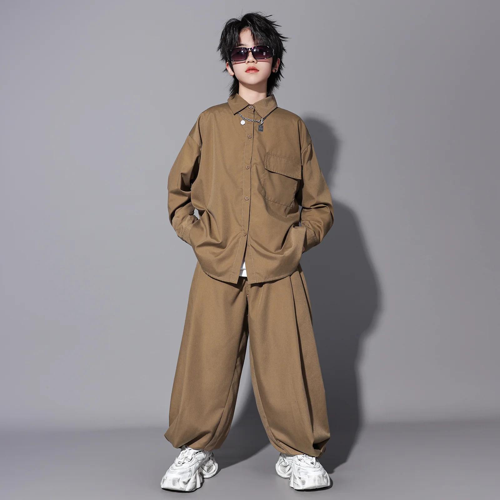 Ensembles de vêtements pour enfants, garçons et filles, streetwear, hip-hop, décontractés, manches l