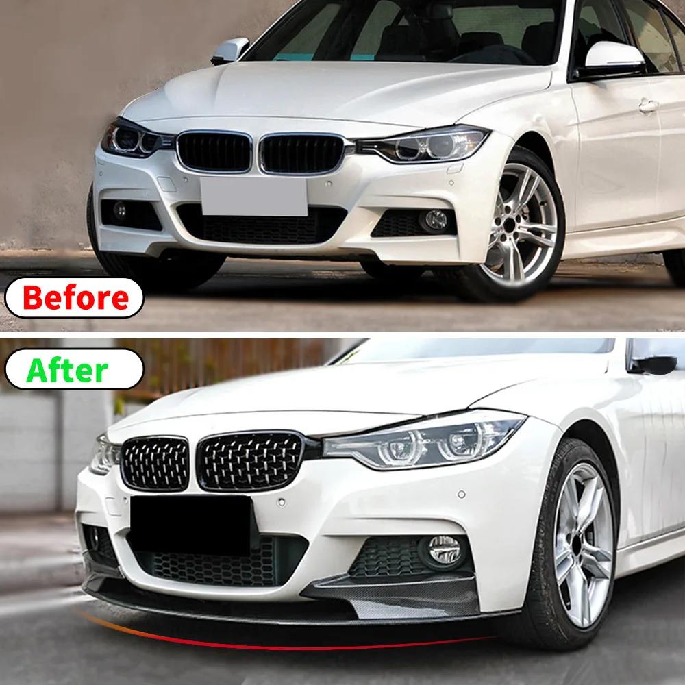 Becquet avant de Style M, séparateur de menton, barrage d'air pour BMW série 3 F30 F31 328i 330i 335