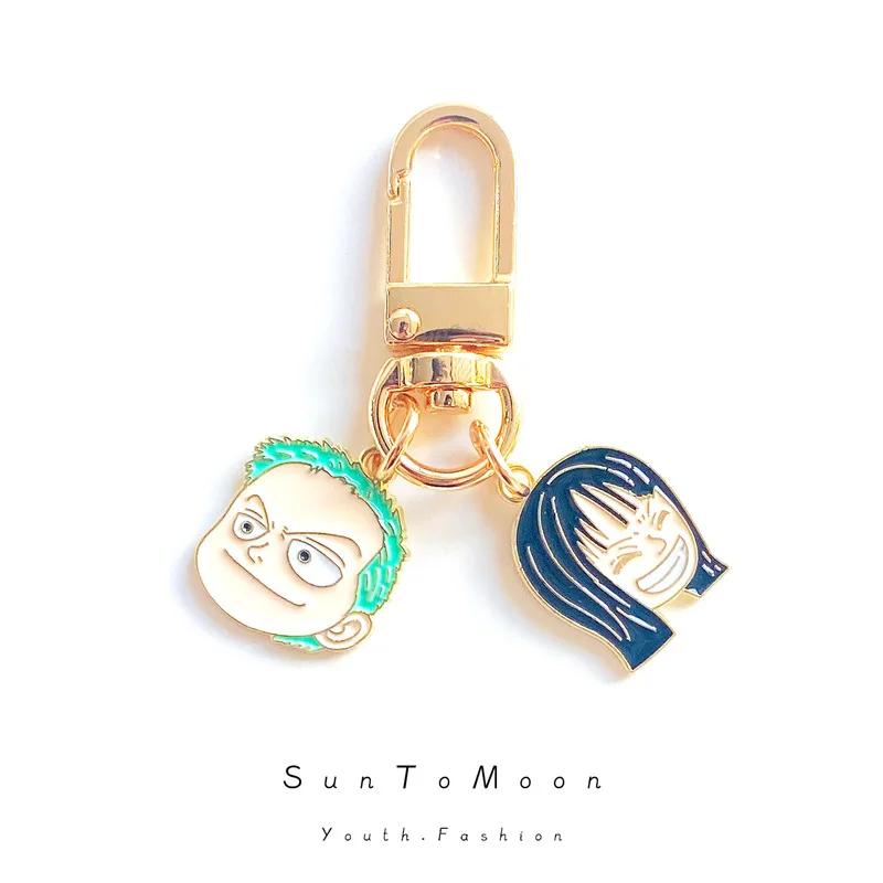 Porte-clés une pièce singe D. Luffy Nami, périphériques d'anime, casque Bluetooth, breloque, jouet d