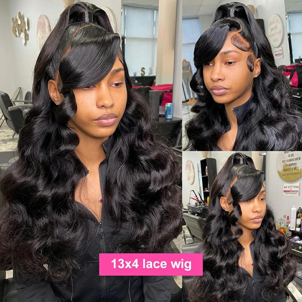 Surprise ! ! ! PRPromotion-Perruque brésilienne Body Wave pour femme, 13x4, 13x6, 360 Transparent La