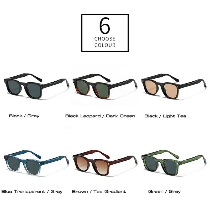 JNPCXI rétro Rivets carré lunettes de soleil femmes mode dégradé nuances UV400 hommes vert noir lune