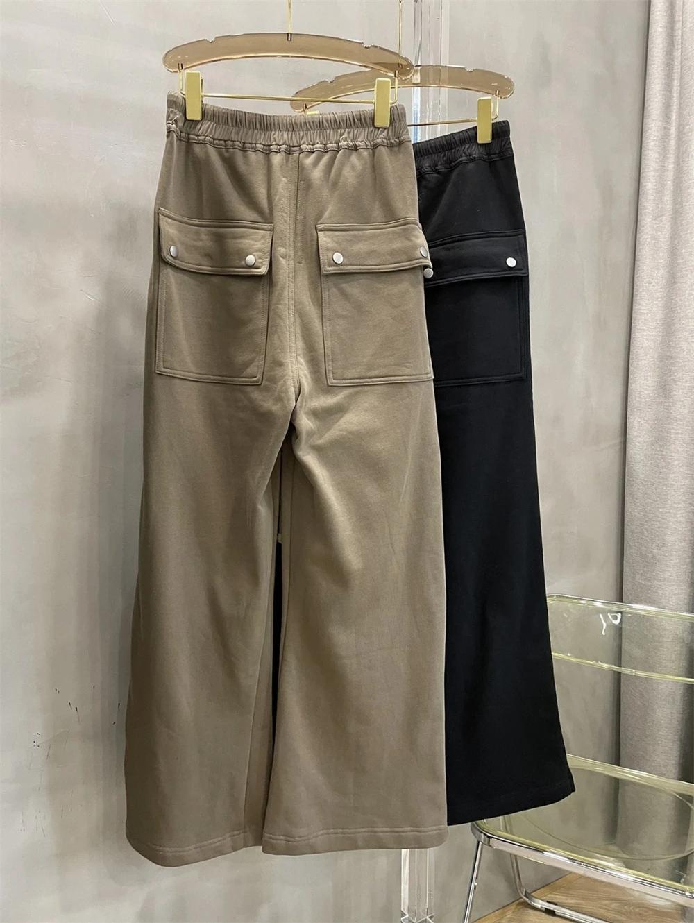 RO pantalon de survêtement à jambes larges avec cordon de serrage, pantalon de jogging Vintage de ha