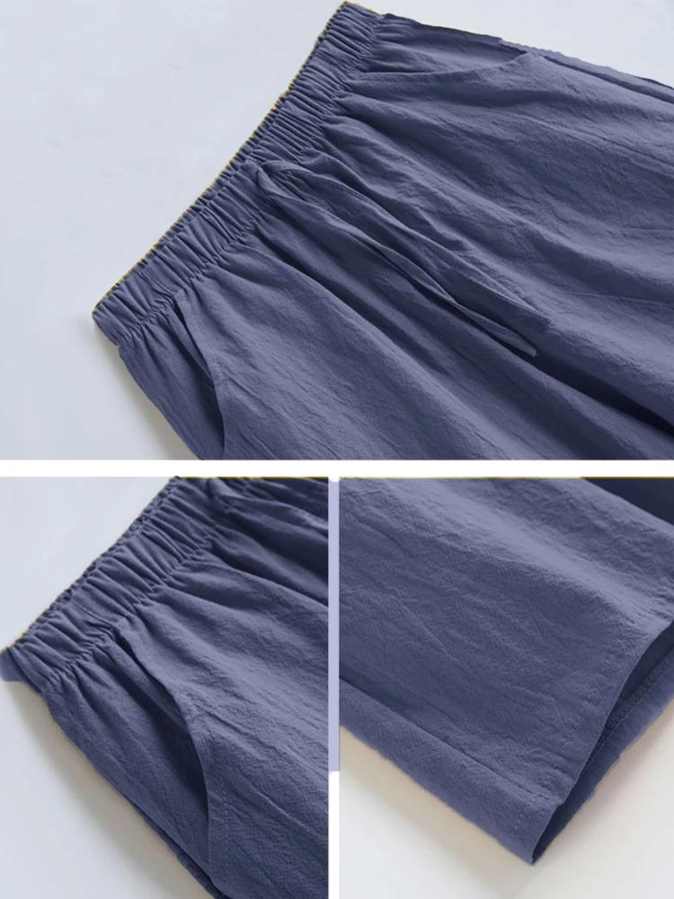 ITOOLIN décontracté Shorts en lin femmes Shorts d'entraînement de gymnastique pantalons courts taill