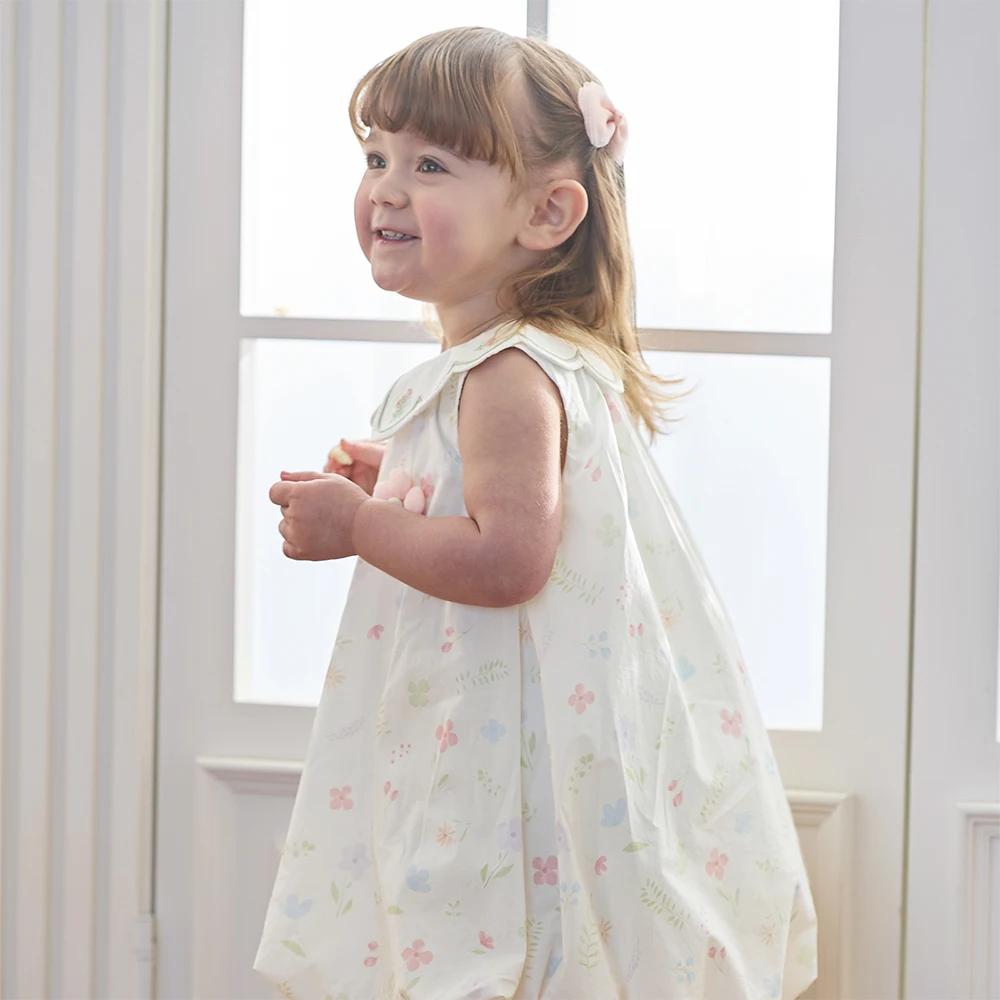 Robe d'été florale pour fille Dave Bella, robe de princesse sans manches mignonne et élégante pour e