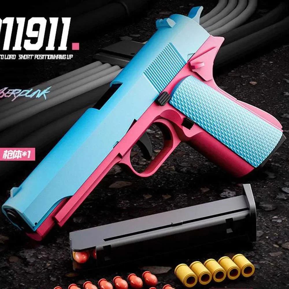Balles de pistolet jouet à éjection de coquille pour M1911 SIG17 USP, accessoires réutilisables, jeu