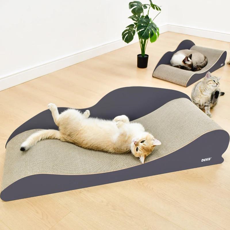 Meubles de canapé-lit pour chat de grande taille, salon à gratter en carton ultime, grattoir durable