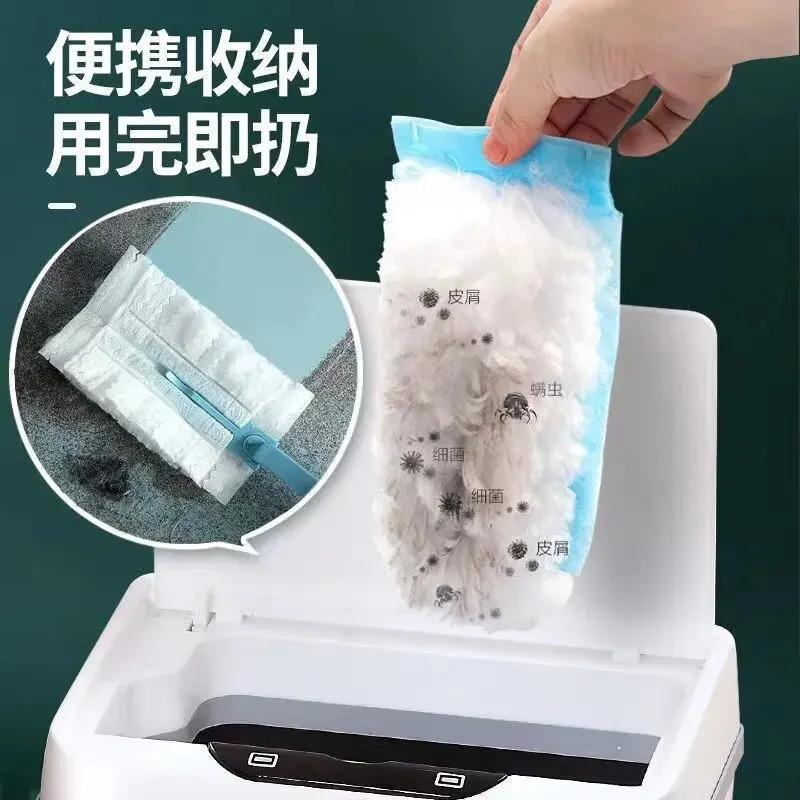 Collecteur de poussière électrostatique pour le nettoyage de table en tissu de fibres jetable domest