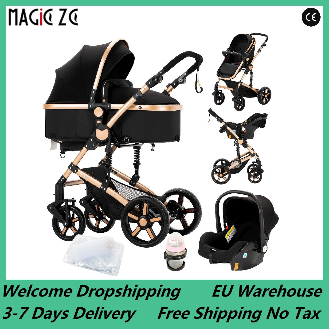 Poussette bébé poussette 3 en 1 système de voyage landau léger de naissance tout-Terrain bébé Buggy 