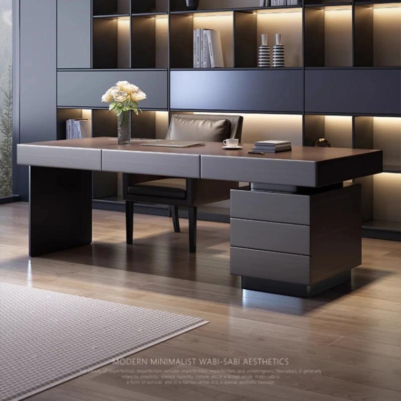 Table de rangement exécutive, armoire à douille de luxe, bureau exécutif, bureaux d'ordinateur, tiro